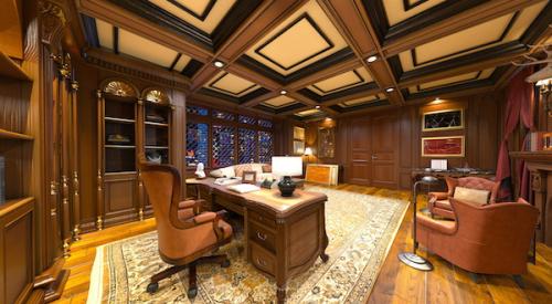 Mahogany home office