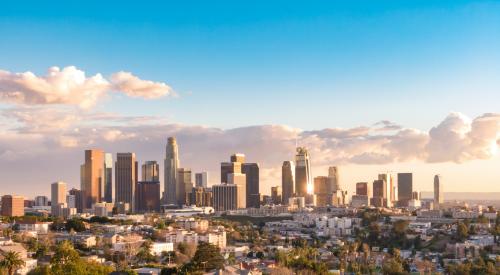 Aerial view of Los Angeles