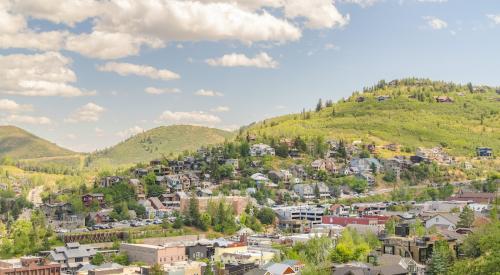 Resort town in Park City, Utah