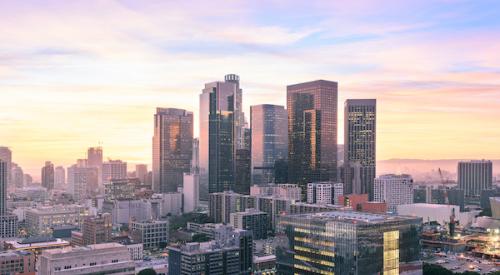 View of downtown Los Angeles