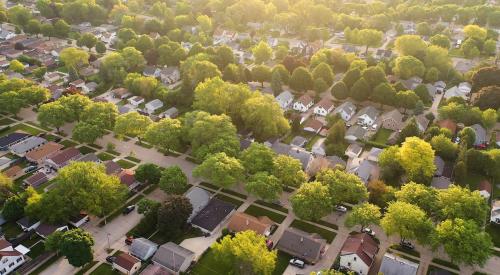 Suburb aerial