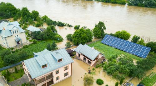 Flooded homes