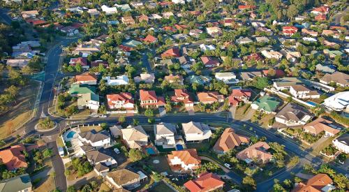 suburb aerial