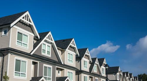 Row of townhomes