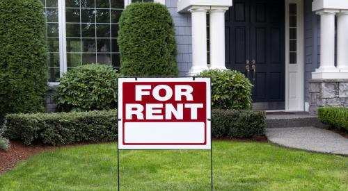 For rent sign