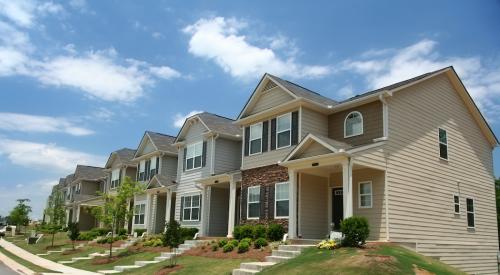 Row of single-family homes