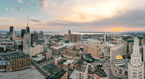 Aerial view of Buffalo, N.Y., predicted to be the hottest housing market in 2024