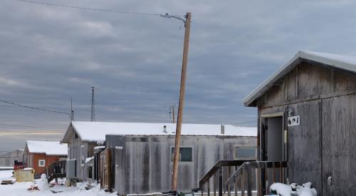 Wood house in Alaska