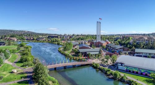 Aerial view of Bend, Oregon