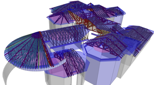 3D model of the exterior of a home