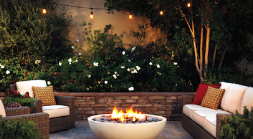 Eldorado Stone has introduced a larger Mezzaluna artisan fire bowl.