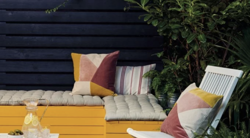 Farrow & Ball paints nature collection of exterior paint colors in yellow and deep blue