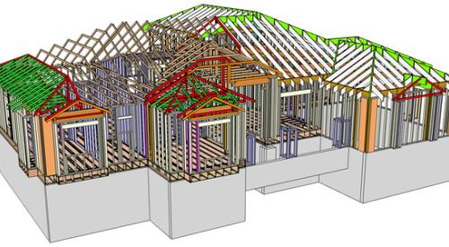 House framing to reduce waste