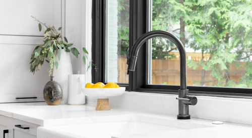 Kitchen trends indicate matte black hardware and white Carrera marble are on the way out