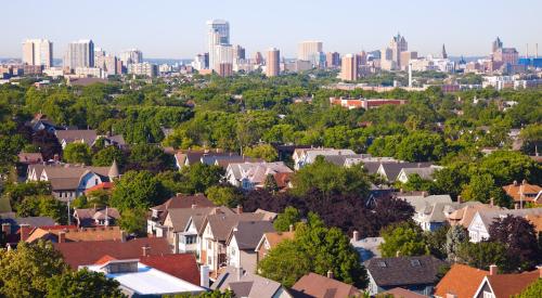 Houses outside of Milwaukee metro