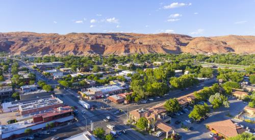 Moab, Utah aerial view