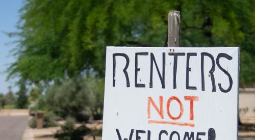 No renters sign