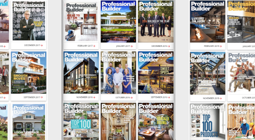 Professional Builder digital and print offerings_Pro Builder magazine covers