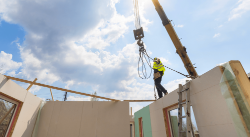 Prefab panel delivery to jobsite