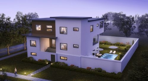 RSG 3-D panelized residential building rendering