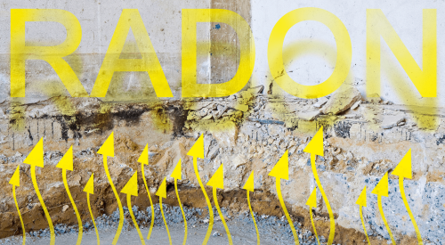 Radon is a naturally occurring odorless, invisible, radioactive gas that is a hazard in homes