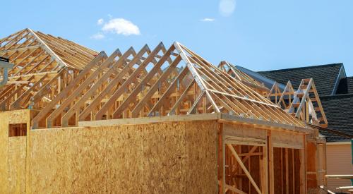 Single-family house under construction