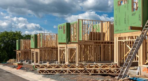 Single-family housing starts framed