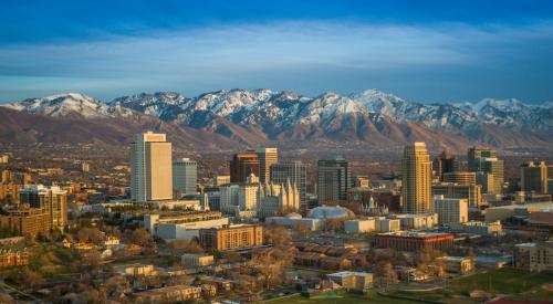 Salt Lake City aerial view