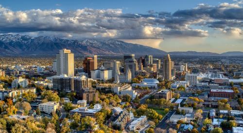 Salt Lake City aerial view