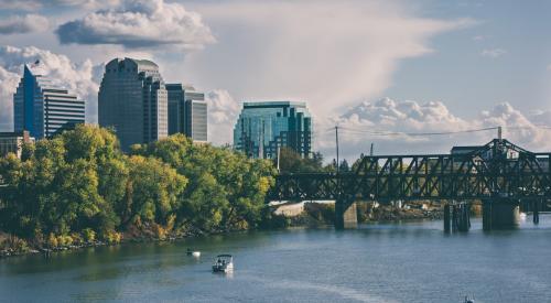 Sacramento, California, metro area on a sunny day