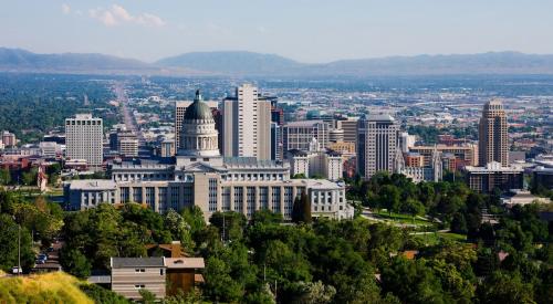 Skyline of Salt Lake City, Utah