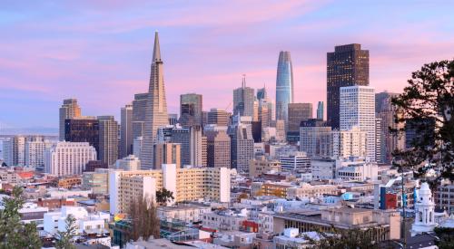 San Francisco skyline at dusk