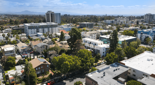 Aerial view of San Diego's Hillcrest neighborhood