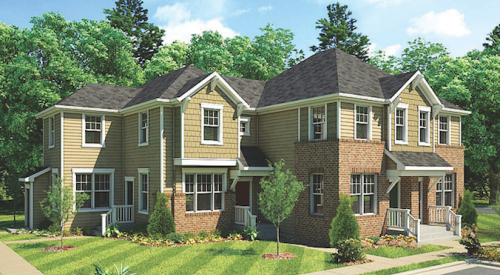 Exterior of the design for RPGA Design Group's Byers Avenue homes 