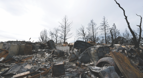 Wildfire damage