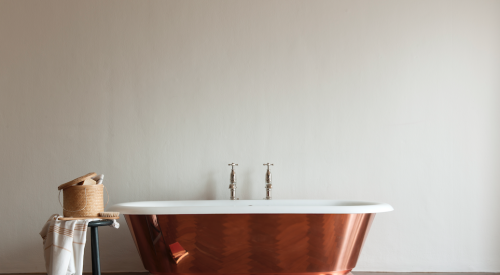 Tay copper tub by Drummonds