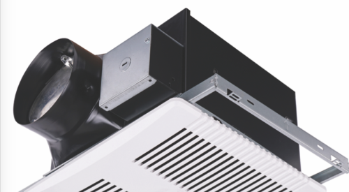 Fantech’s Pro Series bath fan collection is engineered to be quiet, affordable, and low-profile. Energy Star, HVI, and Title 24 certified, the line includes a backdraft damper and has an optional humidity sensor, grille light, and ceiling radiation damper. Three models, the Pro 80, Pro 100, and Pro 150 are named for their airflow measures: 80, 100, and 150 CFM (cubic feet per minute). Pro series fans are covered by a three-year warranty. IBS Booth N739. 