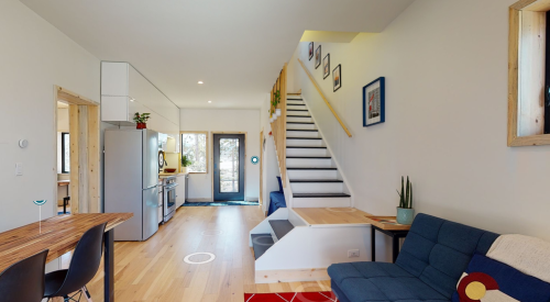 Interior of Home built by University of Colorado-Boulder team for 2021 Solar Decathlon