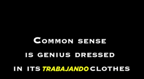 Ralph Emerson quote about common sense