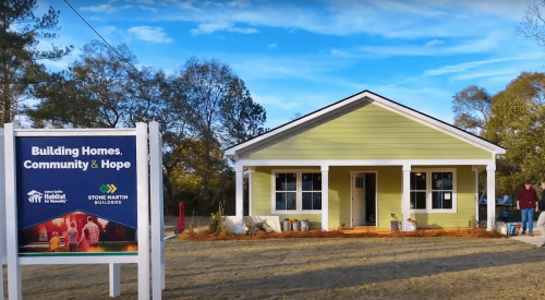 Home in Auburn, Ala., built by Stone Martin Builders with Habitat for Humanity