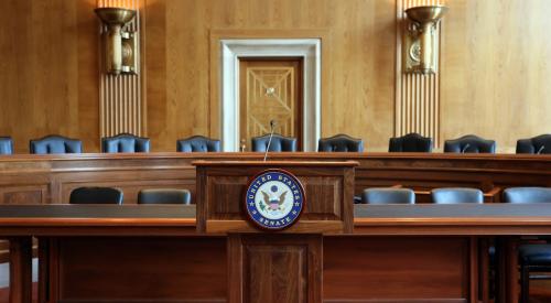 U.S. Senate podium