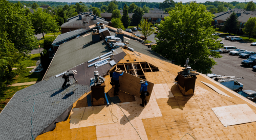 Installing new roof on existing home 