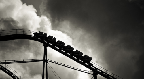 roller coaster uncertain descent