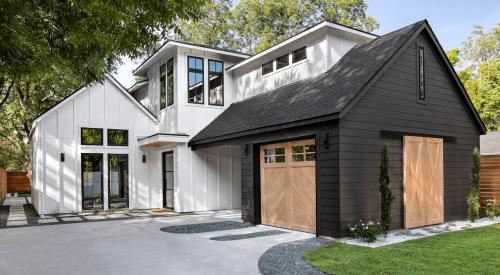 Modern farmhouse home on a compact infill lot in Austin, Texas