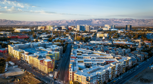 Aerial view of downtown San Jose, California