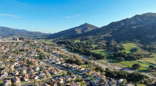 Aerial view california