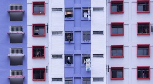 Apartment building exterior