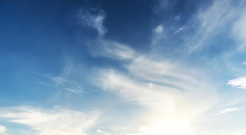 Blue sky and clean air