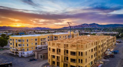 New multifamily apartment buildings under construction in Utah