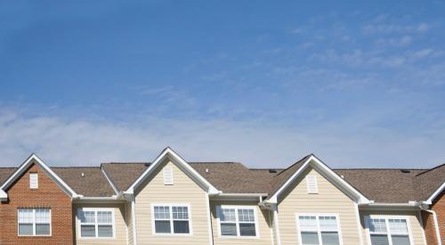 rooftop of apartment building